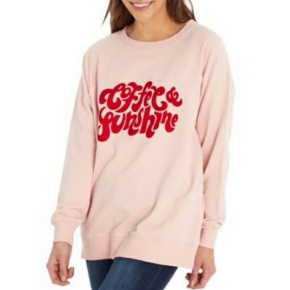 Wildfox Coffee & Sunshine Oversized Crew EUC